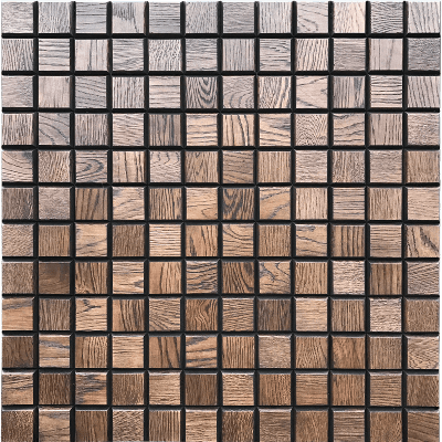 Деревянная стеновая панель Tarsi Шоколад, дуб брашированный