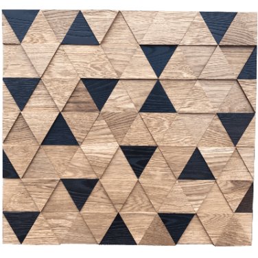 Фото товара Деревянная мозаика Tarsi Трой, дуб/термоясень брашированный