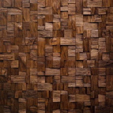 Фото товара Деревянная мозаика Tarsi Хауз мокко, дуб колотый/брашированный
